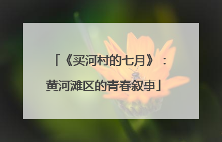 《买河村的七月》：黄河滩区的青春叙事