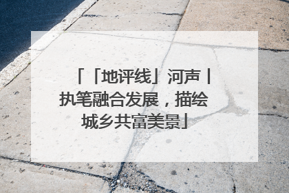 「地评线」河声丨执笔融合发展，描绘城乡共富美景