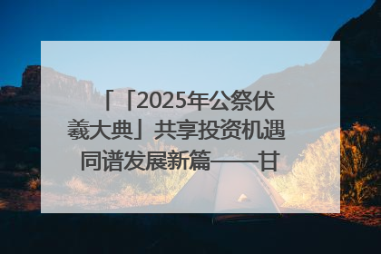 「2025年公祭伏羲大典」共享投资机遇 同谱发展新篇——甘肃省文旅产业链招商引资推介会侧记