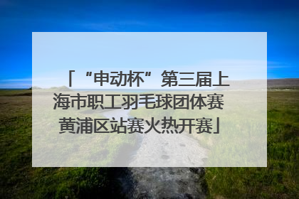 “申动杯”第三届上海市职工羽毛球团体赛黄浦区站赛火热开赛
