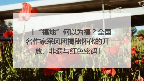 “福地”何以为福？全国名作家采风团揭秘怀化的开放、非遗与红色密码