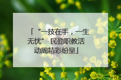 “一技在手，一生无忧” 民勤职教活动周精彩纷呈