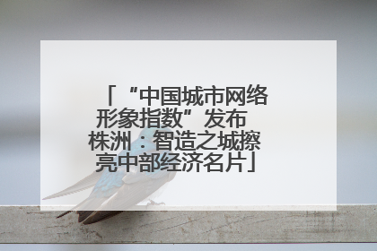 “中国城市网络形象指数”发布 株洲：智造之城擦亮中部经济名片
