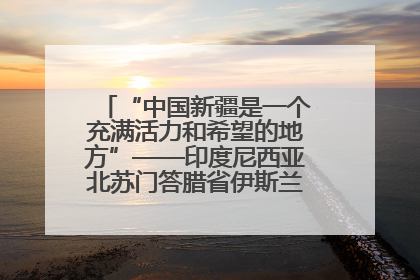 “中国新疆是一个充满活力和希望的地方”——印度尼西亚北苏门答腊省伊斯兰教代表团参访新疆