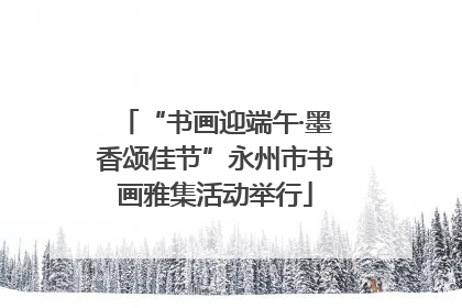 “书画迎端午·墨香颂佳节”永州市书画雅集活动举行