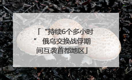 “持续6个多小时” 俄乌交换战俘期间互袭首都地区