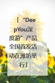 “DeepYou深度游”产品全国首发活动在潍坊举行