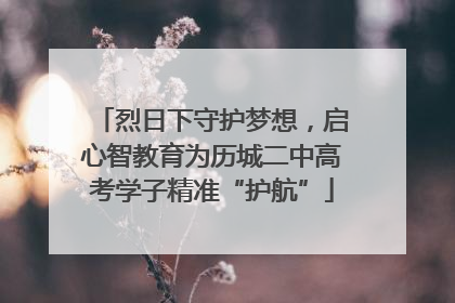 烈日下守护梦想，启心智教育为历城二中高考学子精准“护航”