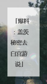 爆料：盖茨秘密去白宫游说
