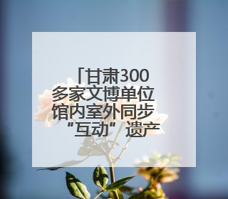 甘肃300多家文博单位馆内室外同步“互动”遗产新活力