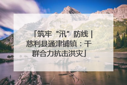 筑牢“汛”防线｜慈利县通津铺镇：干群合力抗击洪灾
