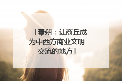 秦朔：让商丘成为中西方商业文明交流的地方