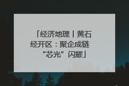 经济地理丨黄石经开区：聚企成链“芯光”闪耀