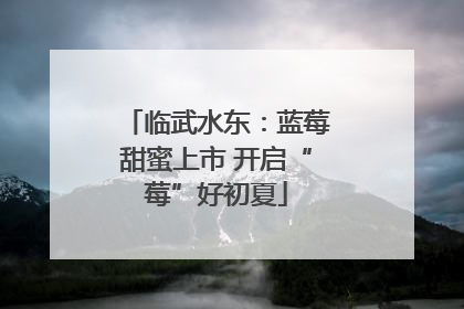 临武水东：蓝莓甜蜜上市 开启“莓”好初夏
