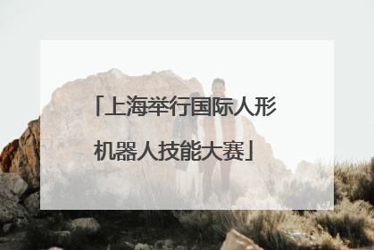 上海举行国际人形机器人技能大赛