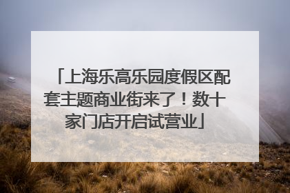 上海乐高乐园度假区配套主题商业街来了！数十家门店开启试营业