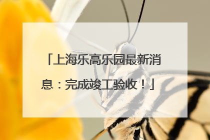 上海乐高乐园最新消息：完成竣工验收！