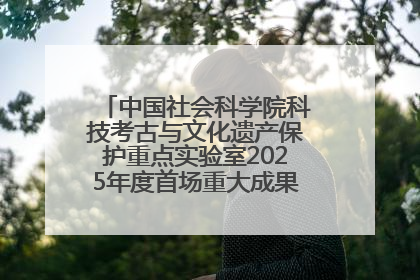 中国社会科学院科技考古与文化遗产保护重点实验室2025年度首场重大成果发布会在京举行