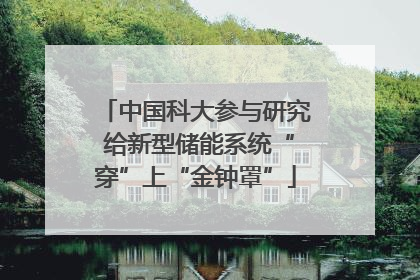中国科大参与研究 给新型储能系统“穿”上“金钟罩”