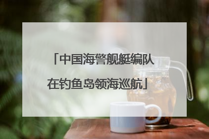中国海警舰艇编队在钓鱼岛领海巡航