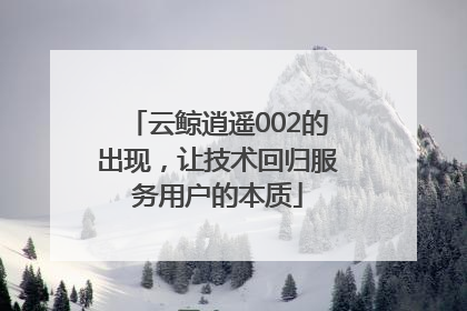 云鲸逍遥002的出现，让技术回归服务用户的本质