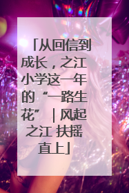 从回信到成长，之江小学这一年的“一路生花”｜风起之江 扶摇直上