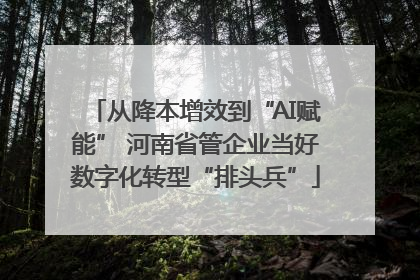 从降本增效到“AI赋能” 河南省管企业当好数字化转型“排头兵”
