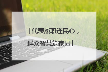 代表履职连民心，群众智慧筑家园
