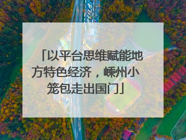 以平台思维赋能地方特色经济，嵊州小笼包走出国门