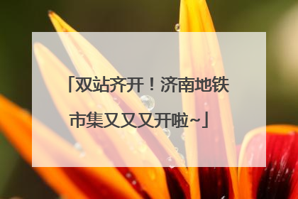 双站齐开！济南地铁市集又又又开啦~