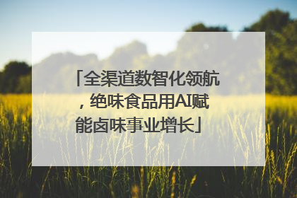 全渠道数智化领航，绝味食品用AI赋能卤味事业增长