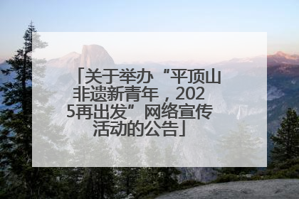 关于举办“平顶山非遗新青年，2025再出发”网络宣传活动的公告