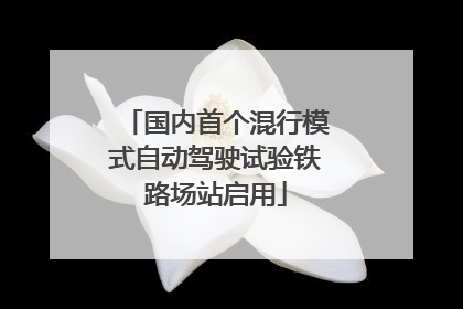 国内首个混行模式自动驾驶试验铁路场站启用