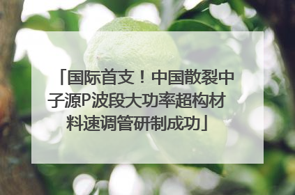 国际首支！中国散裂中子源P波段大功率超构材料速调管研制成功