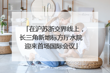 在沪苏浙交界线上，长三角新地标方厅水院迎来首场国际会议