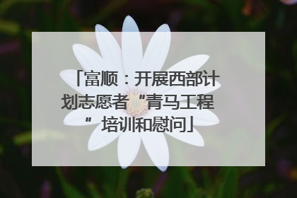 富顺：开展西部计划志愿者“青马工程”培训和慰问