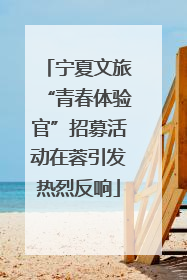 宁夏文旅“青春体验官”招募活动在蓉引发热烈反响