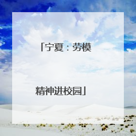 宁夏：劳模精神进校园