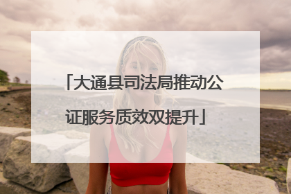 大通县司法局推动公证服务质效双提升