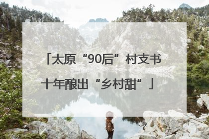 太原“90后”村支书十年酿出“乡村甜”