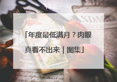年度最低满月？肉眼真看不出来｜图集