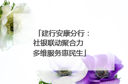 建行安康分行：社银联动聚合力 多维服务惠民生