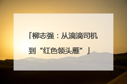 柳志强：从滴滴司机到“红色领头雁”