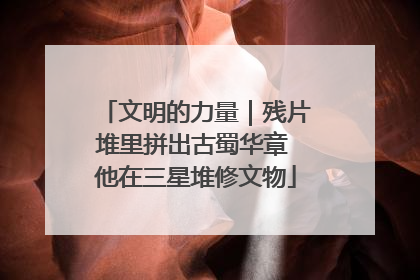 文明的力量｜残片堆里拼出古蜀华章 他在三星堆修文物