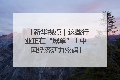 新华视点｜这些行业正在“爆单”！中国经济活力密码
