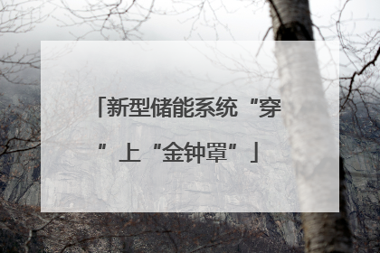 新型储能系统“穿”上“金钟罩”