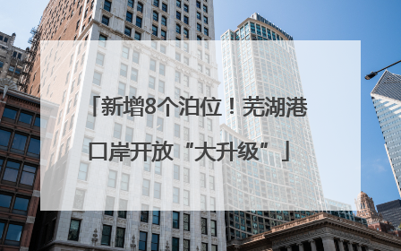 新增8个泊位！芜湖港口岸开放“大升级”