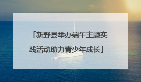 新野县举办端午主题实践活动助力青少年成长