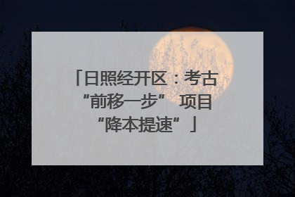 日照经开区：考古“前移一步” 项目“降本提速”