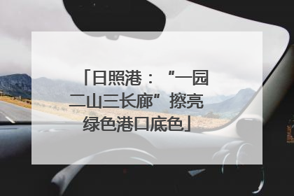 日照港：“一园二山三长廊”擦亮绿色港口底色